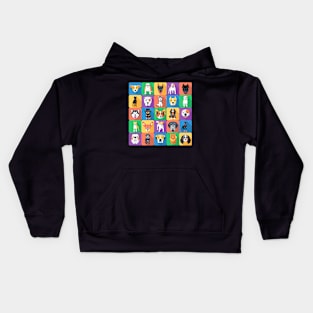 Copy of Dogs flat design Kids Hoodie